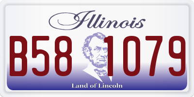 IL license plate B581079