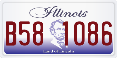 IL license plate B581086
