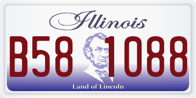 IL license plate B581088