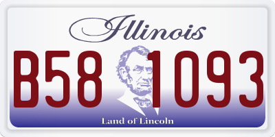 IL license plate B581093