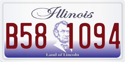 IL license plate B581094