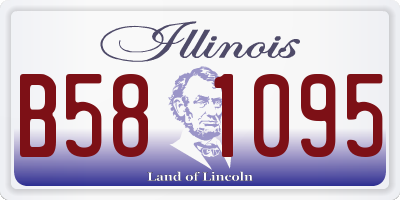 IL license plate B581095