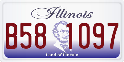 IL license plate B581097