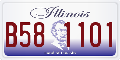 IL license plate B581101