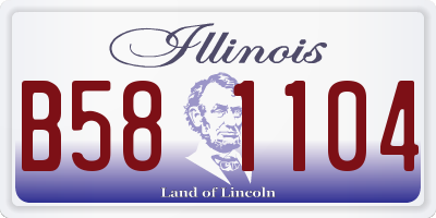 IL license plate B581104