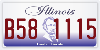 IL license plate B581115