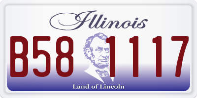 IL license plate B581117