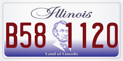 IL license plate B581120