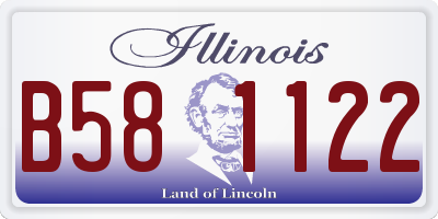 IL license plate B581122