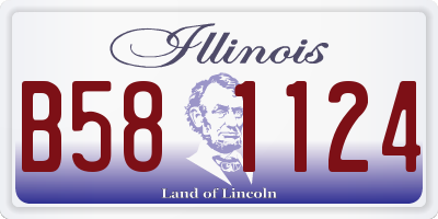 IL license plate B581124