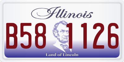 IL license plate B581126