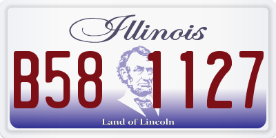 IL license plate B581127