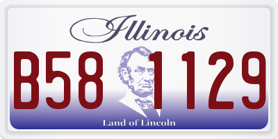 IL license plate B581129