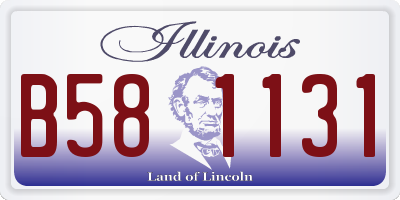 IL license plate B581131