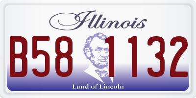 IL license plate B581132