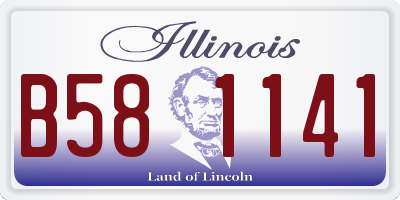 IL license plate B581141