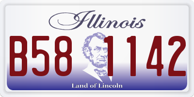 IL license plate B581142