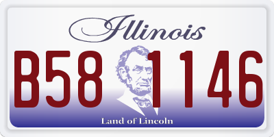 IL license plate B581146