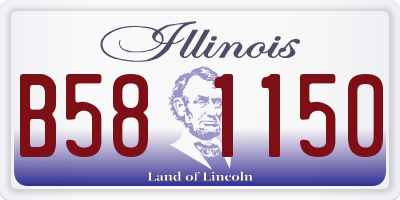 IL license plate B581150