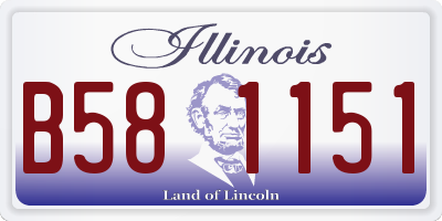 IL license plate B581151