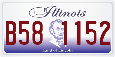 IL license plate B581152