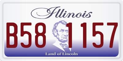 IL license plate B581157