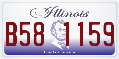 IL license plate B581159