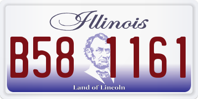 IL license plate B581161