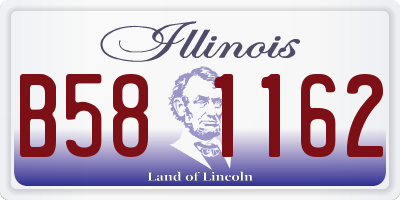 IL license plate B581162