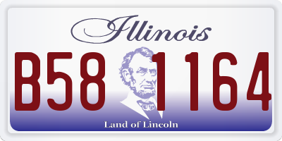IL license plate B581164