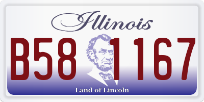 IL license plate B581167
