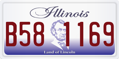 IL license plate B581169