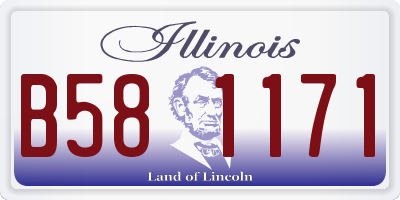IL license plate B581171