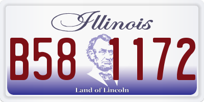 IL license plate B581172