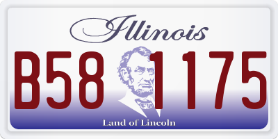 IL license plate B581175