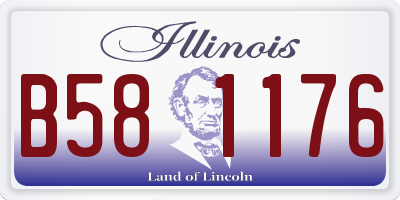 IL license plate B581176