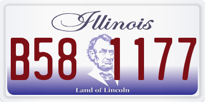 IL license plate B581177