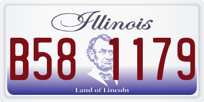 IL license plate B581179