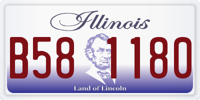 IL license plate B581180