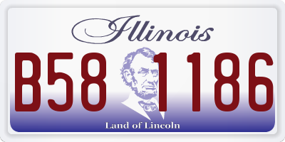 IL license plate B581186
