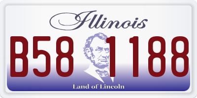 IL license plate B581188