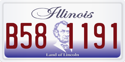 IL license plate B581191
