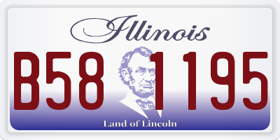 IL license plate B581195