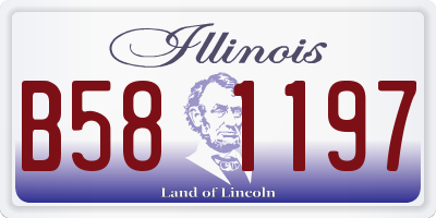 IL license plate B581197