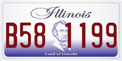 IL license plate B581199