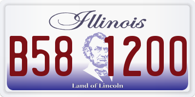 IL license plate B581200