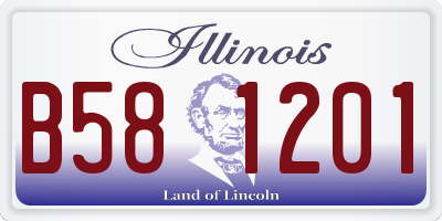 IL license plate B581201