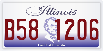 IL license plate B581206