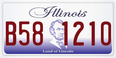 IL license plate B581210
