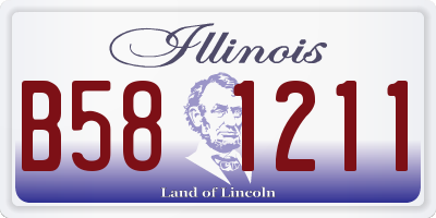 IL license plate B581211